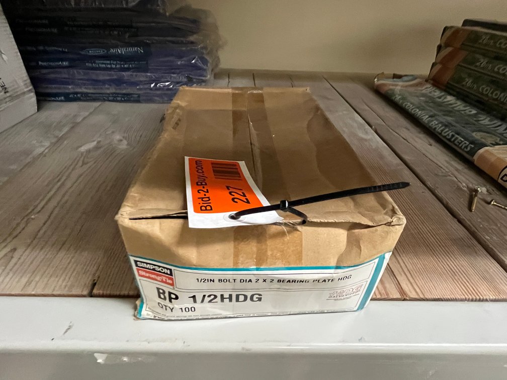 Approx. (100) Simpson Strong Tie 1/2" Bolt Diameter 2 x 2 Bearing Plate