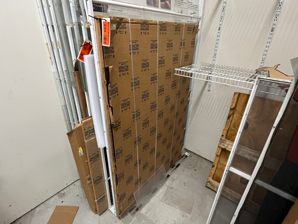 (5) 40" x 60" Glass Panes