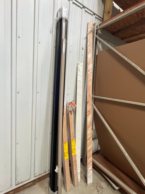 (9) Assorted Trim Pieces and Steel Door Trim