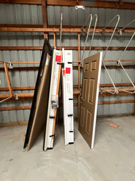 (2) Door Frames, Door, and (2) Screen Doors