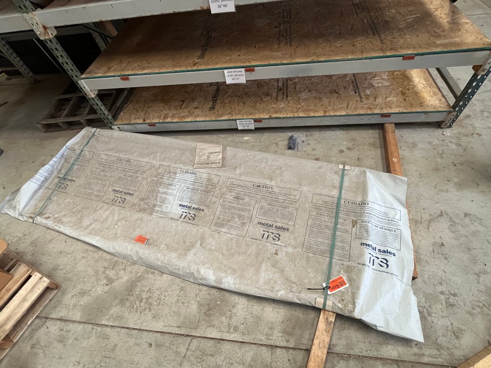 (4) Sheets Corrugated Metal, (4) Sheets Plywood, and (2) Sheets Bathroom Shower Wall