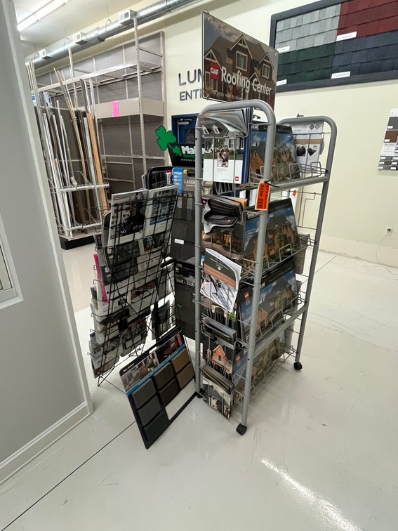 (4) Sample Catalog Stands