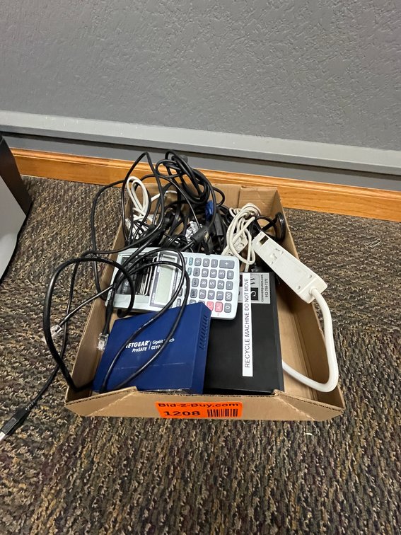 Dell OptiPlex 3050 with Ethernet Splitter and Calculator