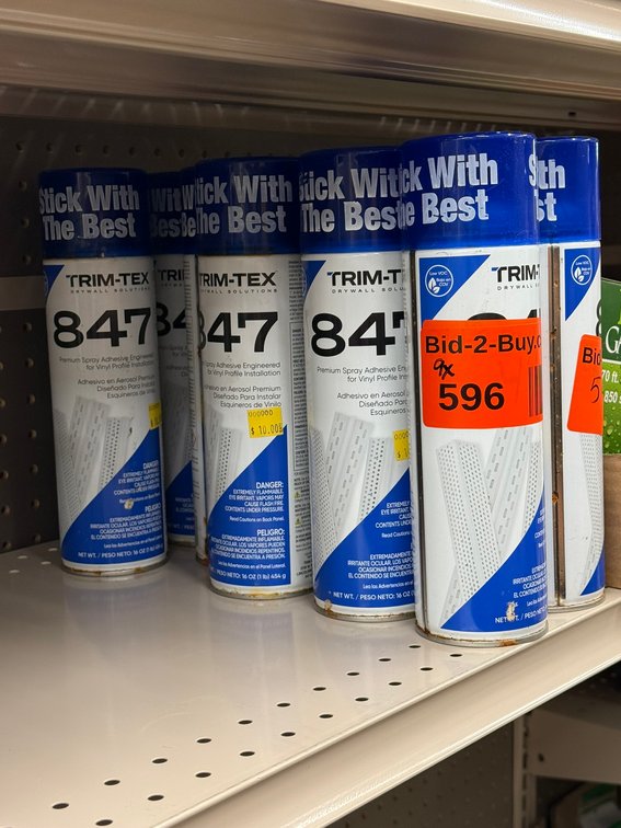 (9) Trim-Text Drywall Solutions 847 Premium Spray Adhesive