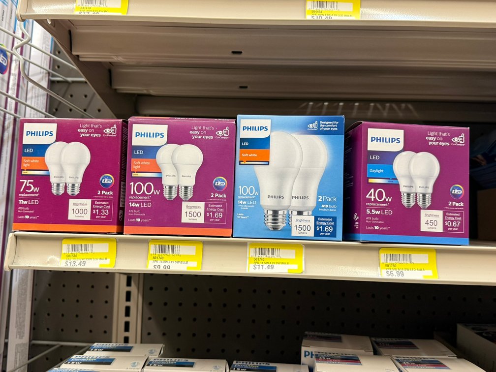 (7) Philips LED 2 Pack Bulbs