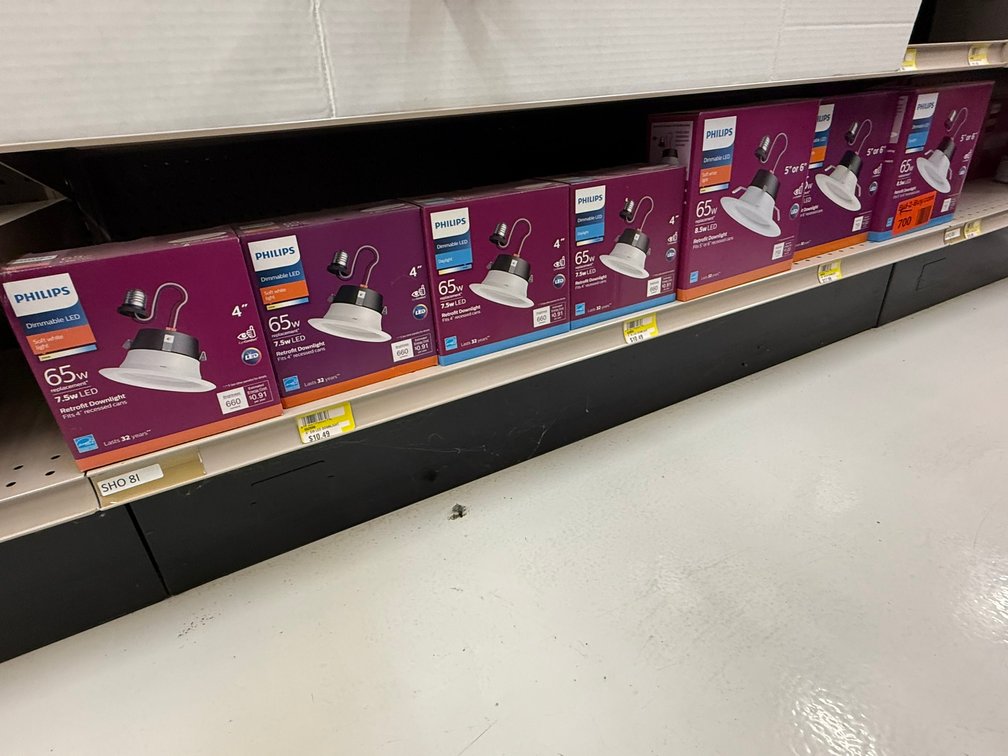 (8) Dimmable Led Recessed Cans