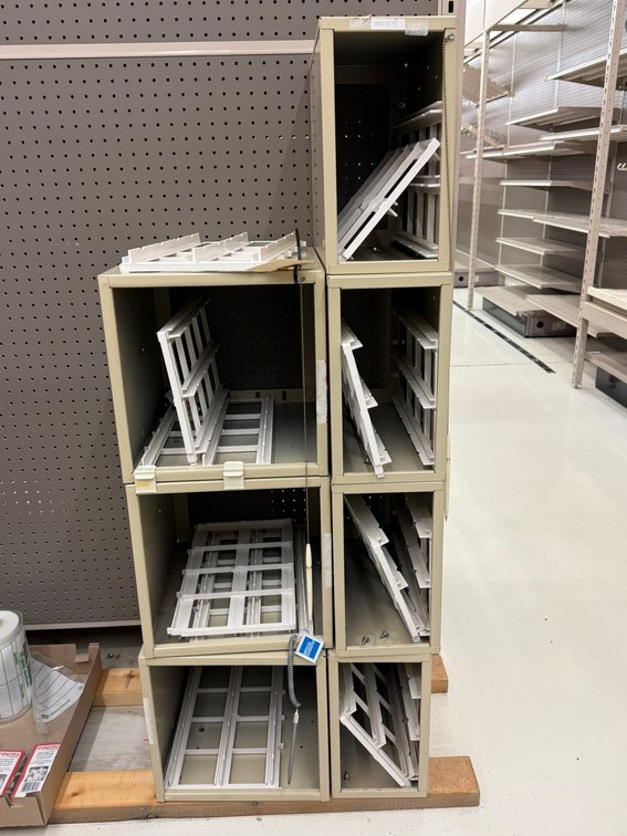 (5) Metal Cabinet for Drawer Pull Organizers