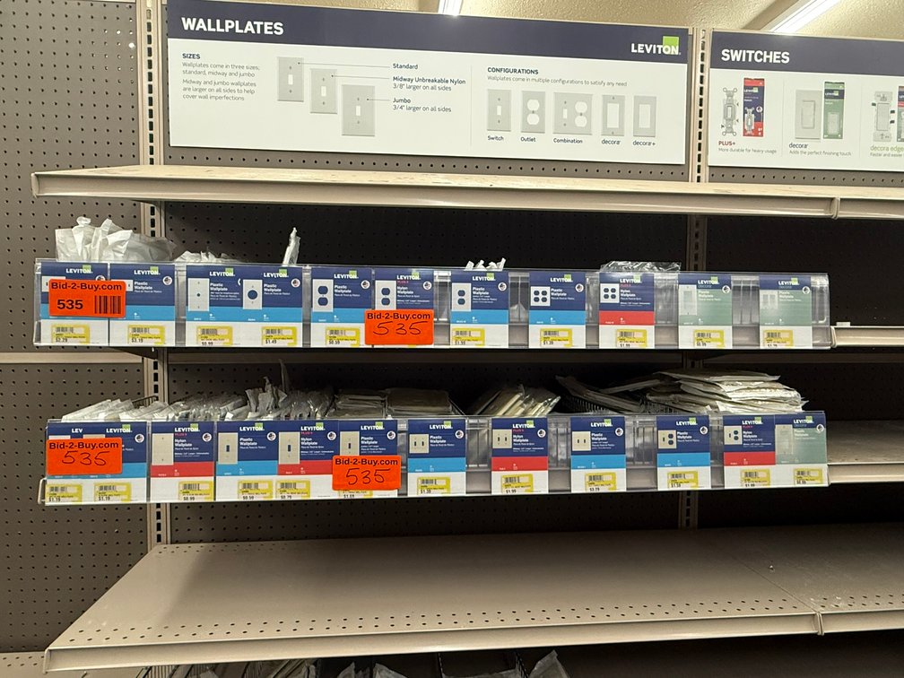 (2) Rows of Assorted Wall Plates