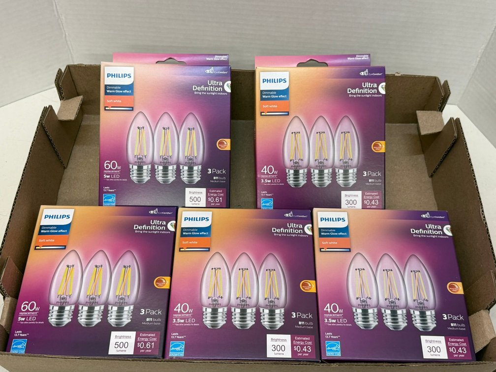 (5) Philips B11 Bulb
