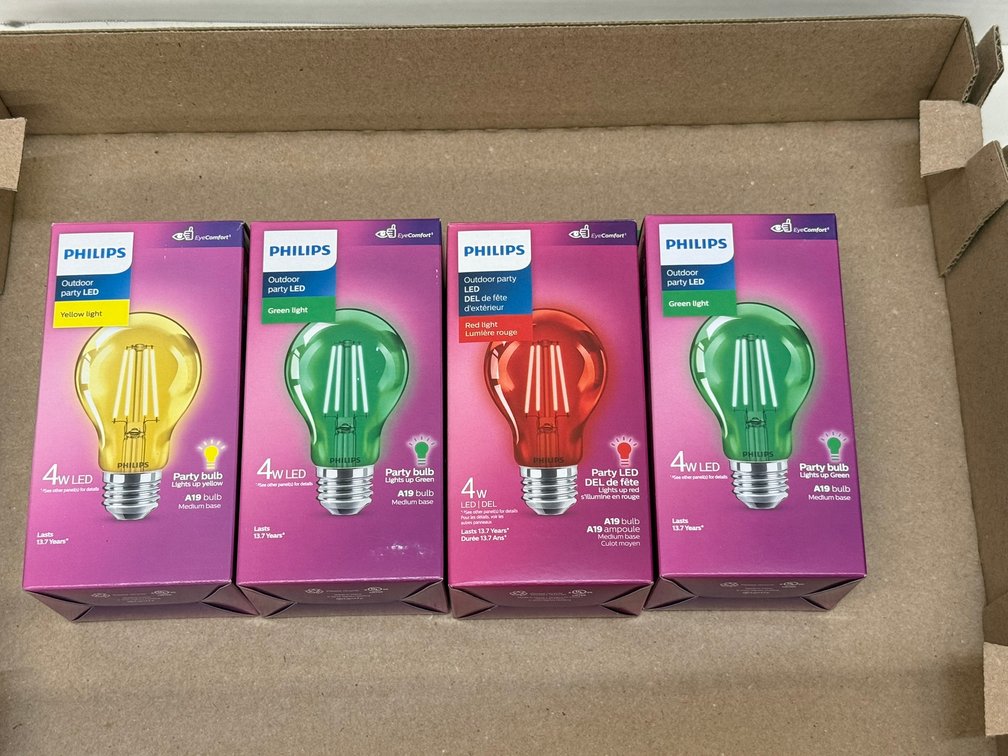 (4) Philps Outdoor Party LED Bulb