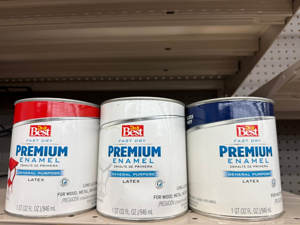(3) Premium Enamel Latex Cans