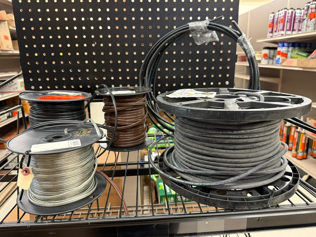 (4) Partial Spools of Lampcord