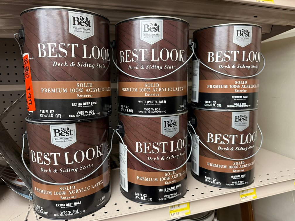 (6) Do it Best Best Look  Deck and Siding Stain