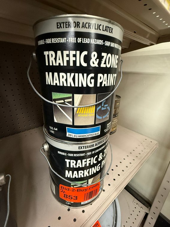 (2) Exterior Acrylic Latex Traffic and Zone Marking Paint