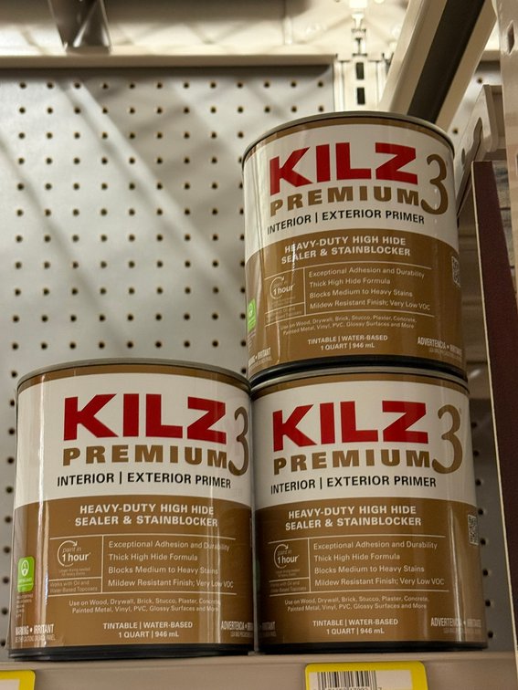 (3) Kilz Premium Interior/Exterior Heavy-Duty Sealer and Stainblocker