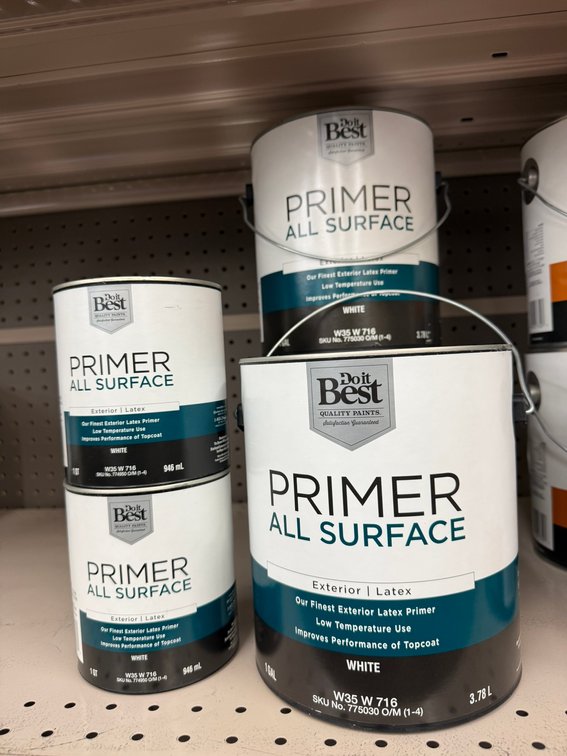 (5) Do It Best Primer All Surface Exterior Latex