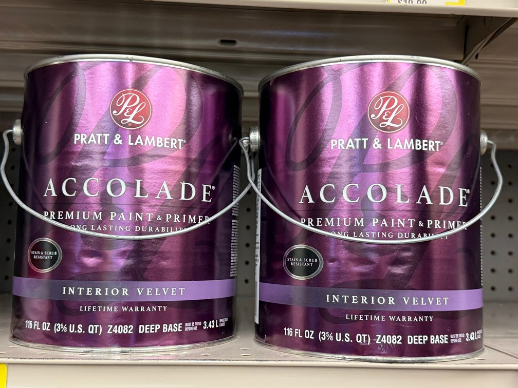 (2) Pratt and Lambert Axxolade Premium Paint and Primer Interior Velvet