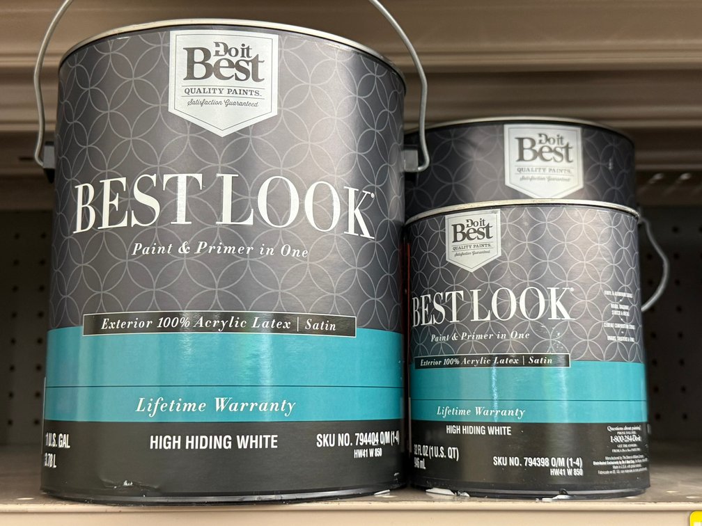 (3) Do It Best Best Look Paint and Primer in One Exterior Latex