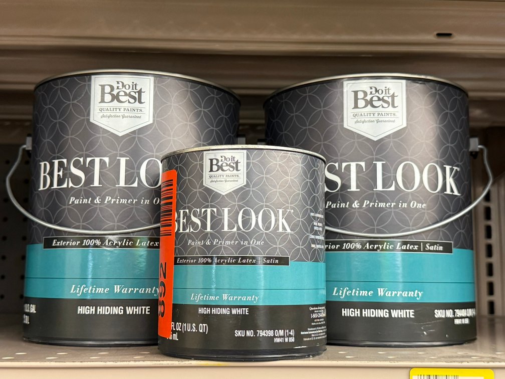 (3) Do It Best Best Look Paint and Primer in One Exterior Latex