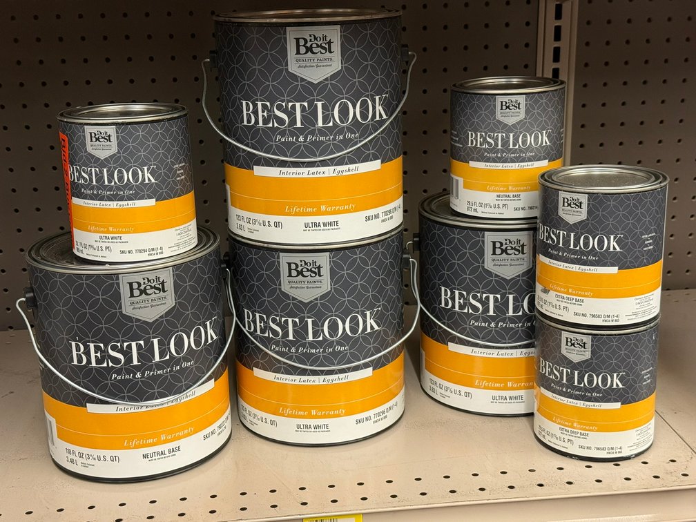 (8) Do It Best Best Look Paint and Primer in One Interior Latex Eggshell