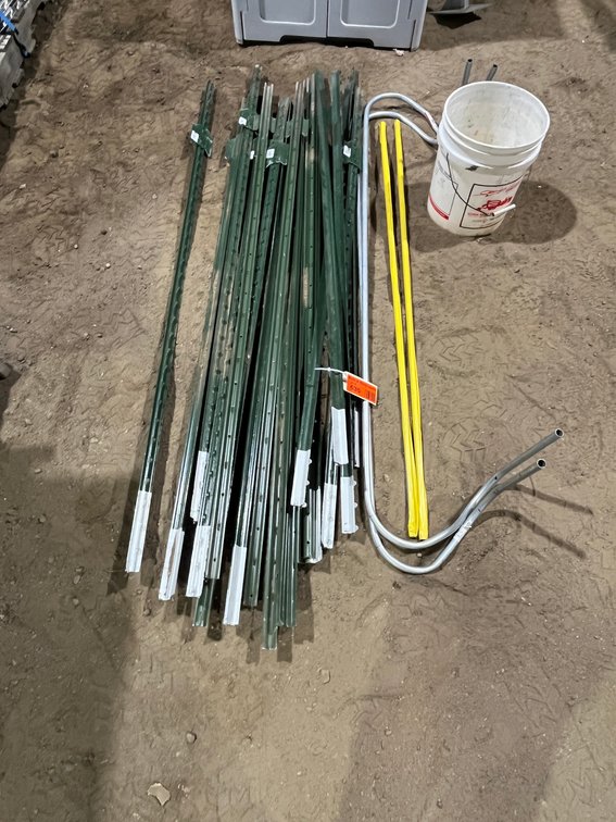(20) Fence Posts and Conduit