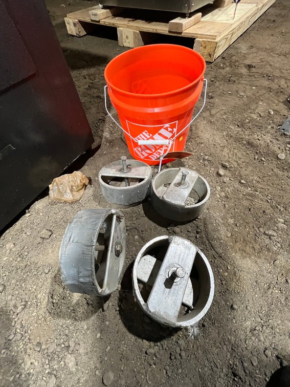 (4) Metal Wheels