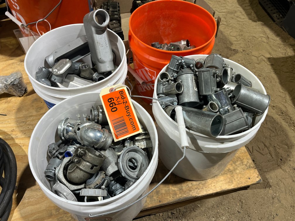 (4) Buckets of Assorted Fittings