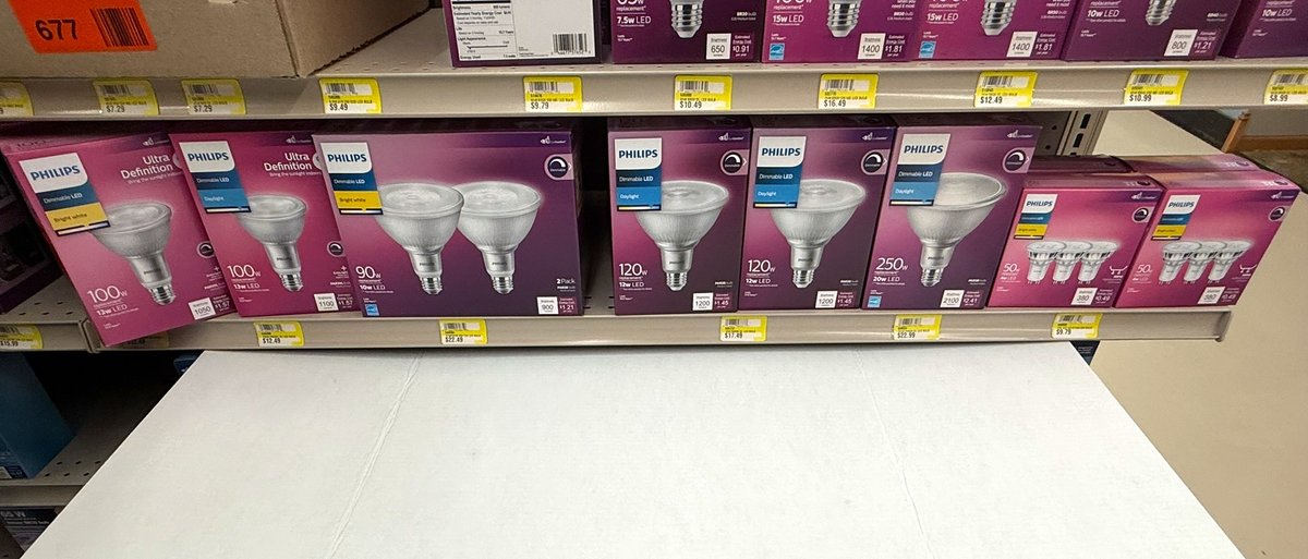 (12) Philips Dimmable LED Bulb