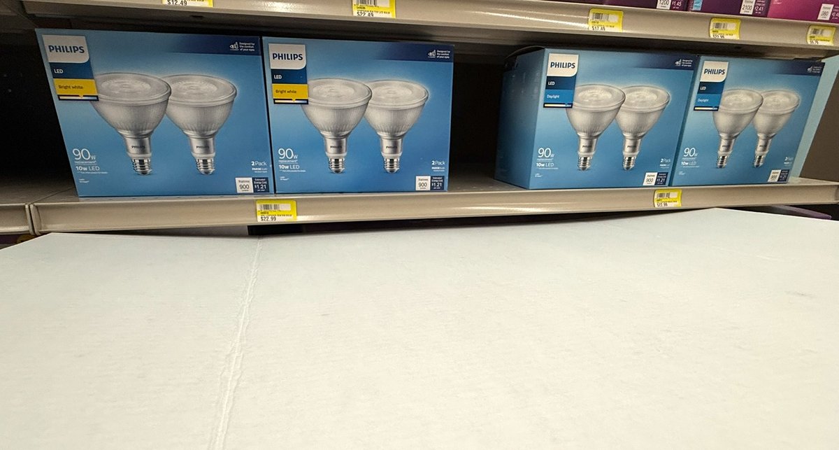 (4) Philips LED 90W 2 Pack Bulb