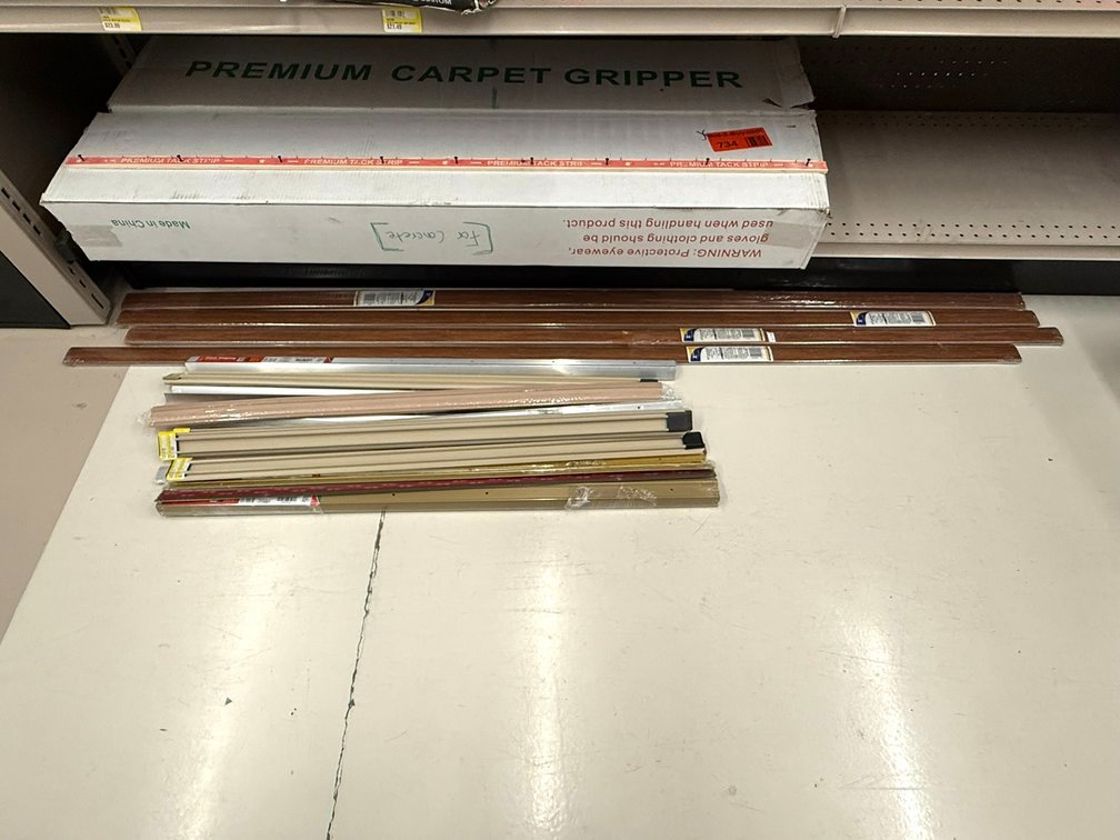 (2) Boxes of Premium Carpet Gripper Strips and Floor Transitions
