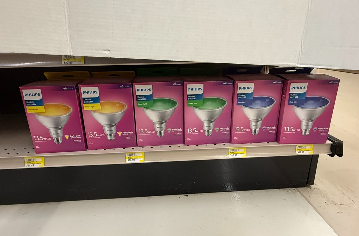 (6) Philips Party Bulb 13.5W LED