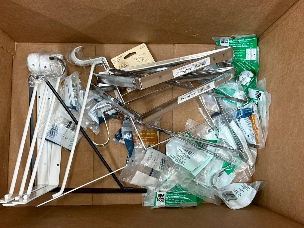 Closet Rod Brackets and Shelf Pins