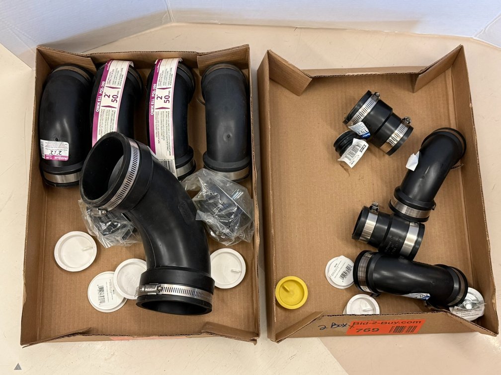 (2) Boxes of Plumbing Parts