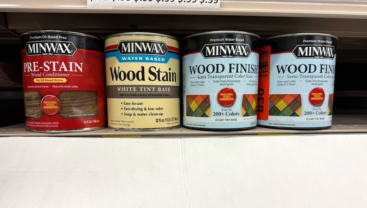 (4) Minwax Stain