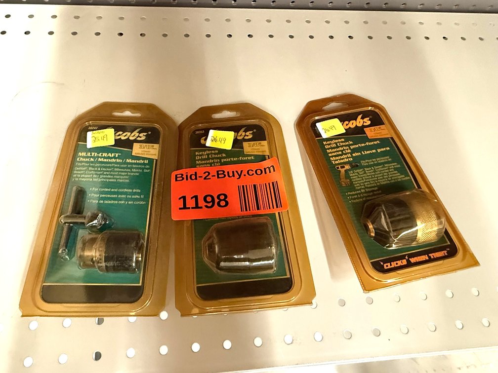 (3) Jacobs Tool Chucks