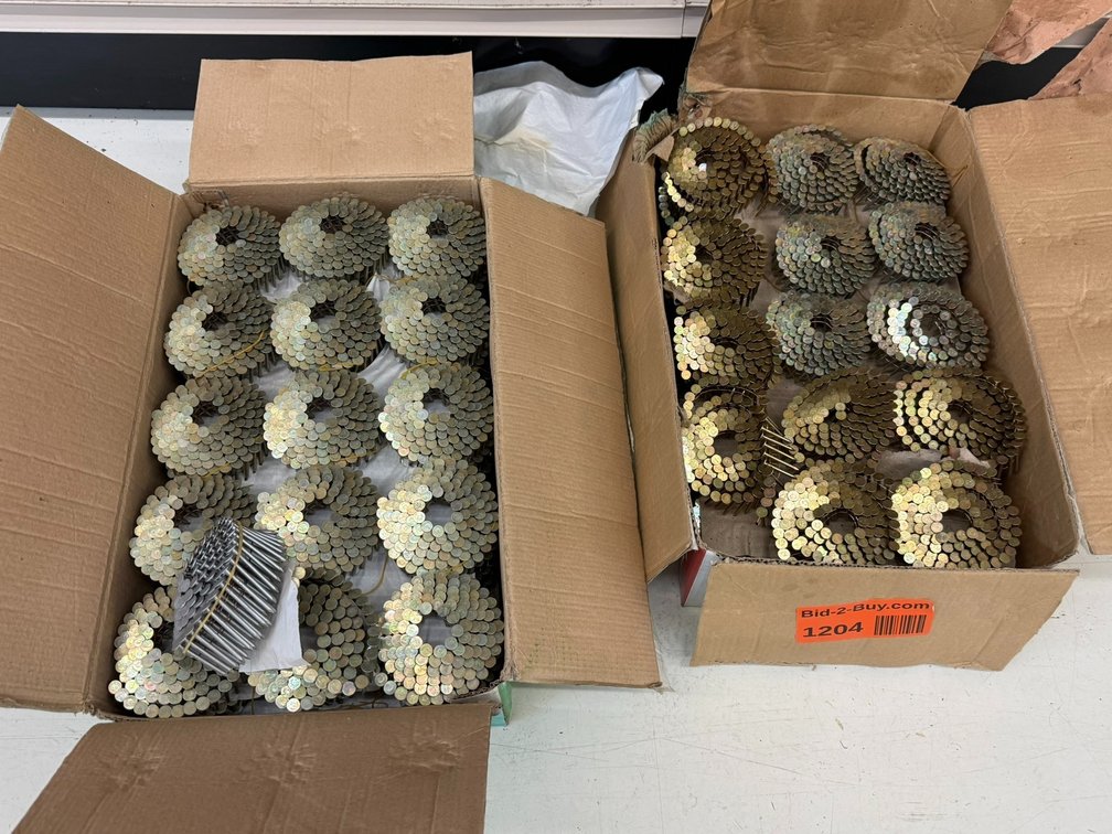 (2) Boxes of Plated Roofing Nails