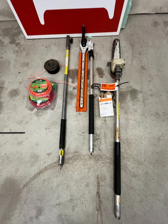 Stihl Extension Saw, Hedge Trimmer, and Weed Wacker Head with Additional Line