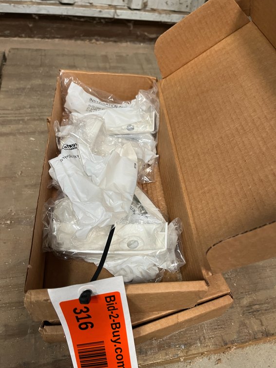 (3) Boxes of White Window Crank Hardware
