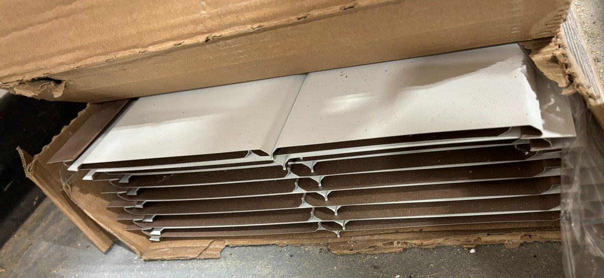 Box of Aluminum V Groove Soffit