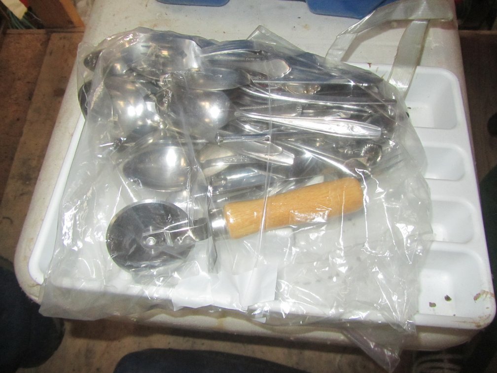 Lot Of Silverware w/Silverware Organizer