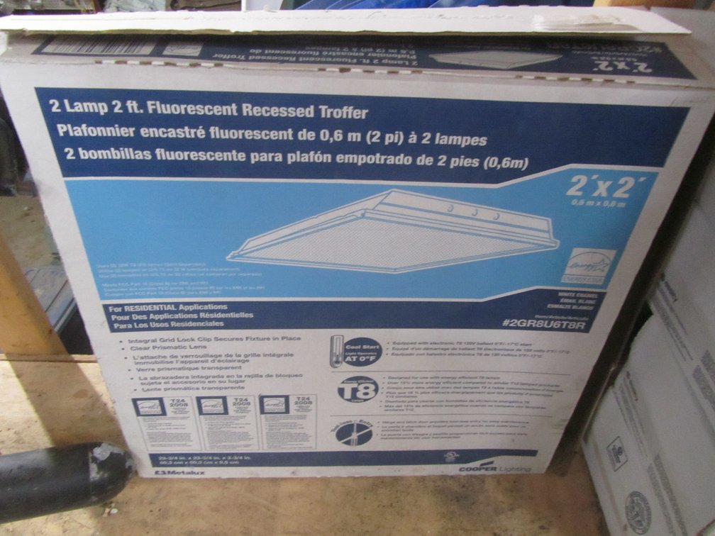 Cooper Lighting Metalux 2-Lamp Fluorescent Recessed Troffer