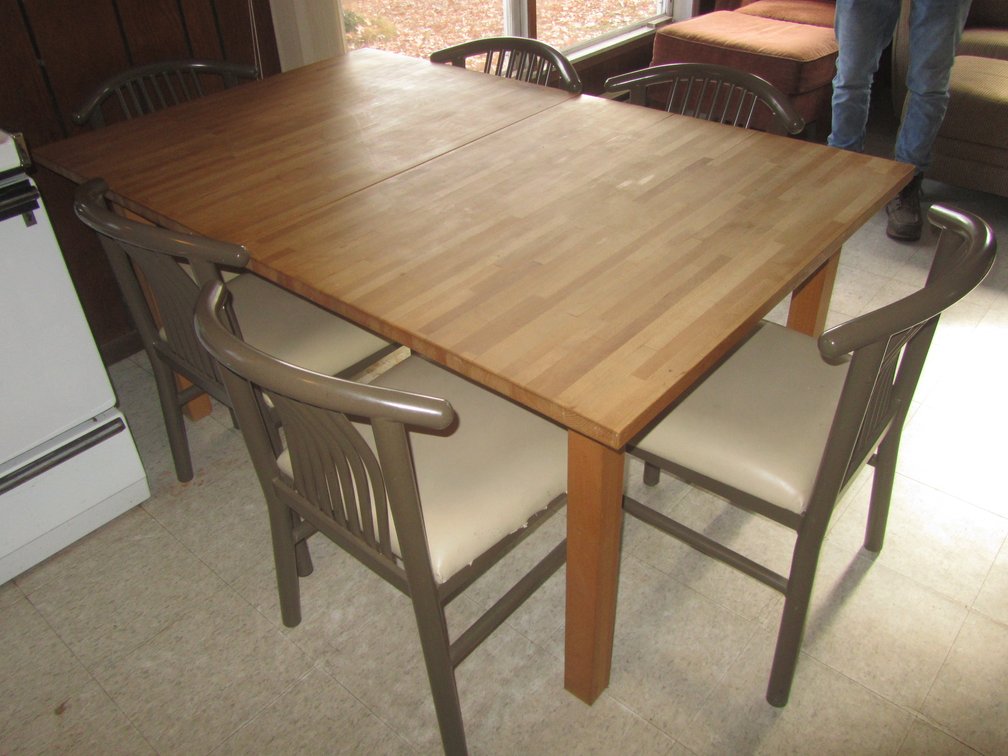 Wood Dining Table W(6) Chairs