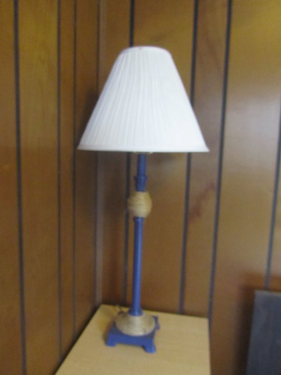 Wood Table Lamp W/Shade