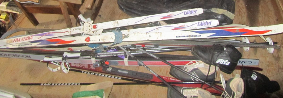 Lot Of Assorted Pairs Of Skis