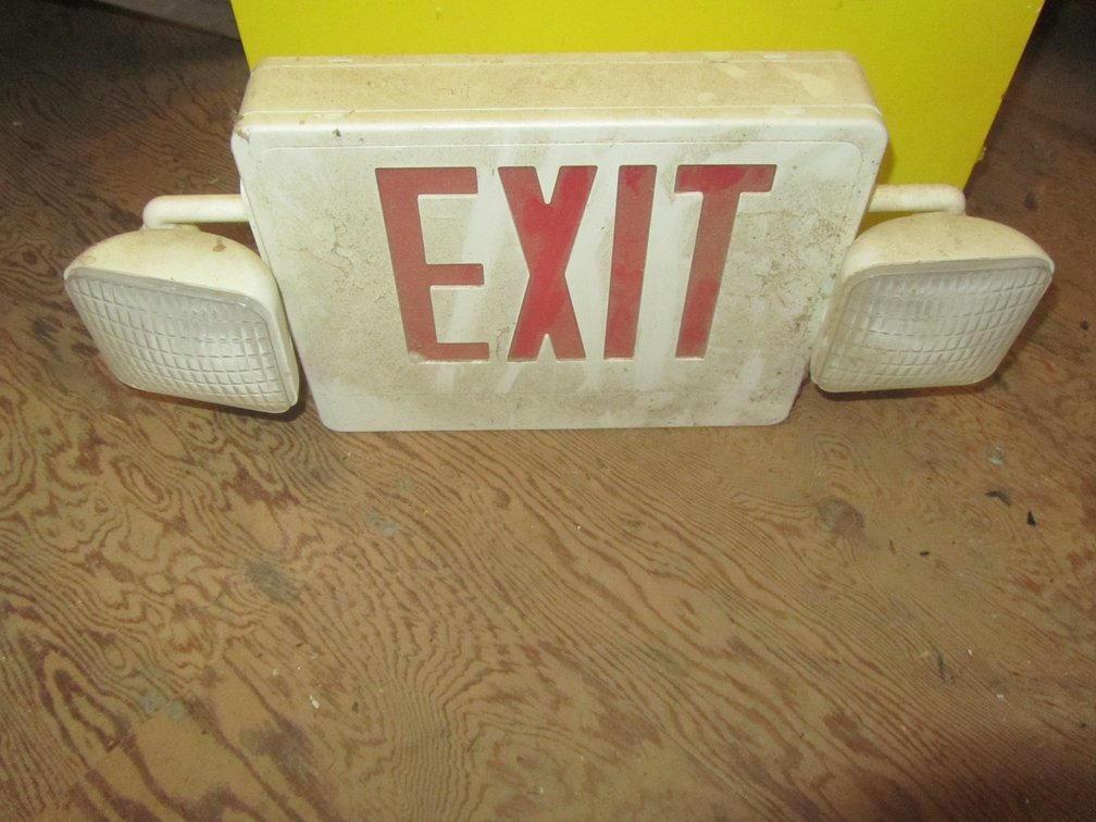 Lighted Exit Sign
