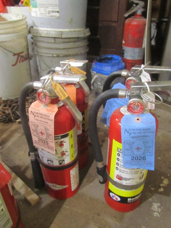 (4) Badger 5lb Dry Chemical Fire Extinguishers