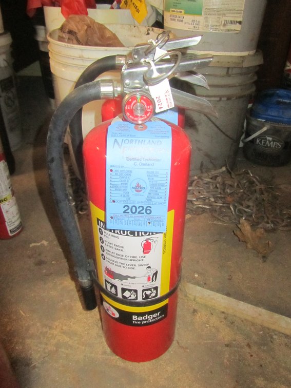 (2) Badger 10lb Dry Chemical Fire Extinguishers