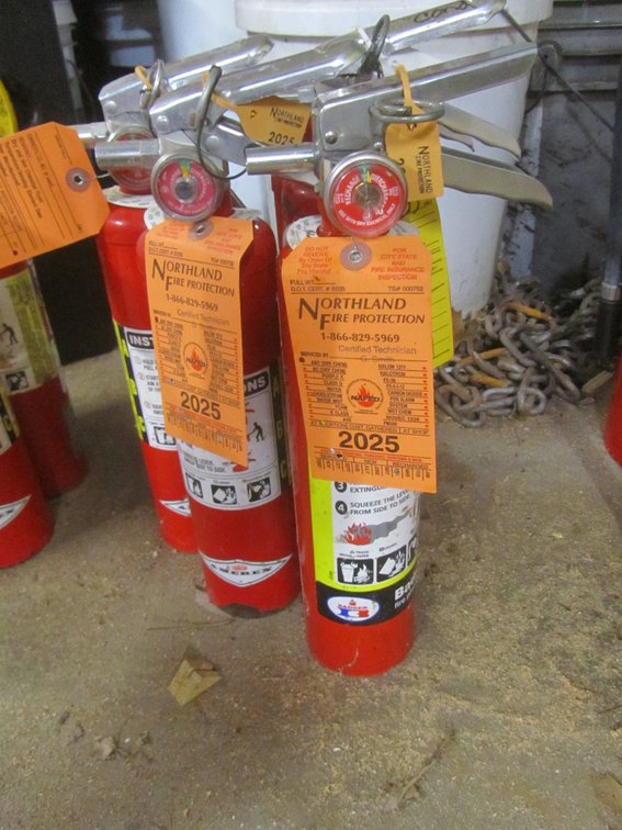 (5) Amerex 2.5lb Dry Chemical Fire Extinguishers