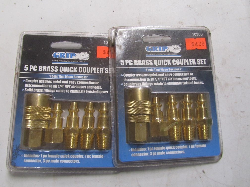 (2) 5pc. Brass Quick Coupler Sets