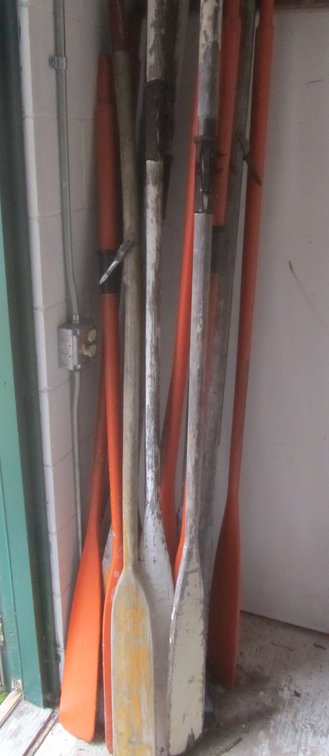 Large Lot Of Assorted Boat Oars